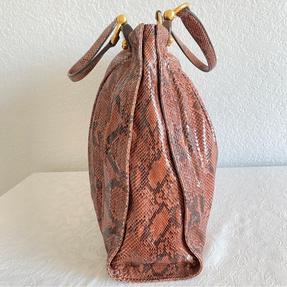 Miu miu brown Python tote - Picture 11 of 14